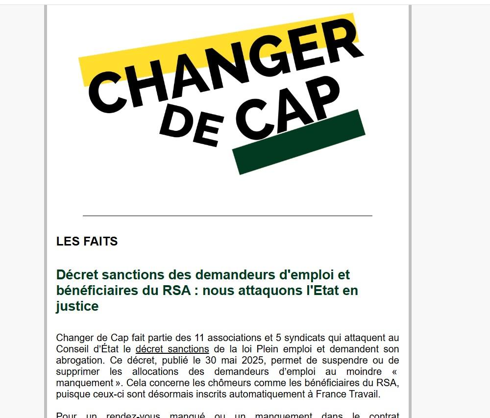 Changer de cap 2025