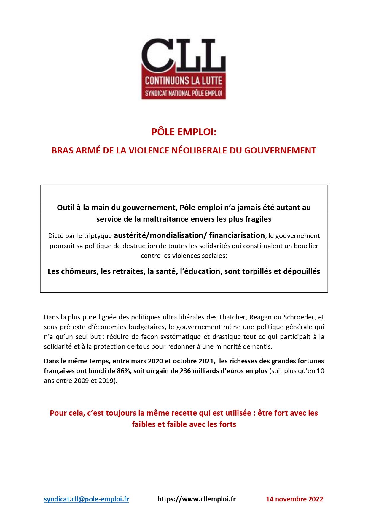 Communication cll 2022 pole emploi bras arme abonnement page 0001